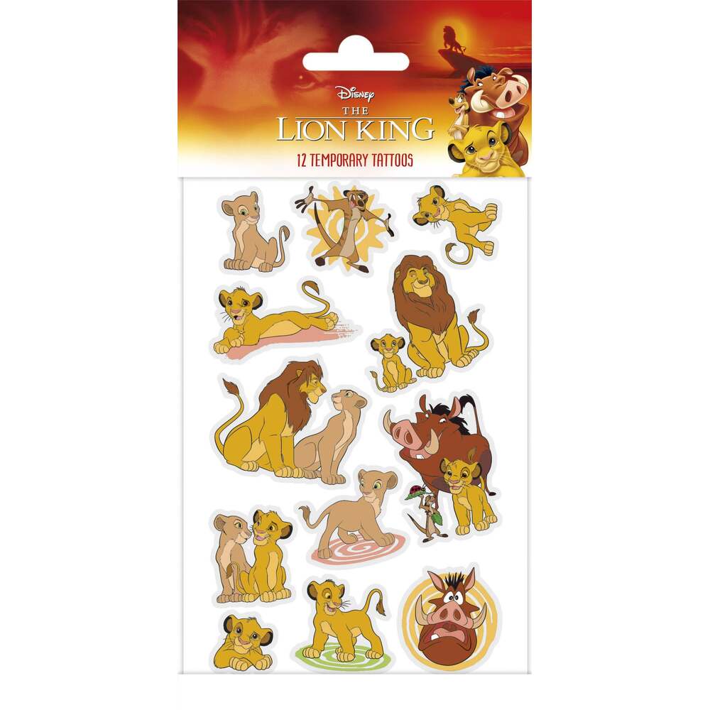 Produktbild: Disney Der König der Löwen Fun Tattoo-Set 12 Stück