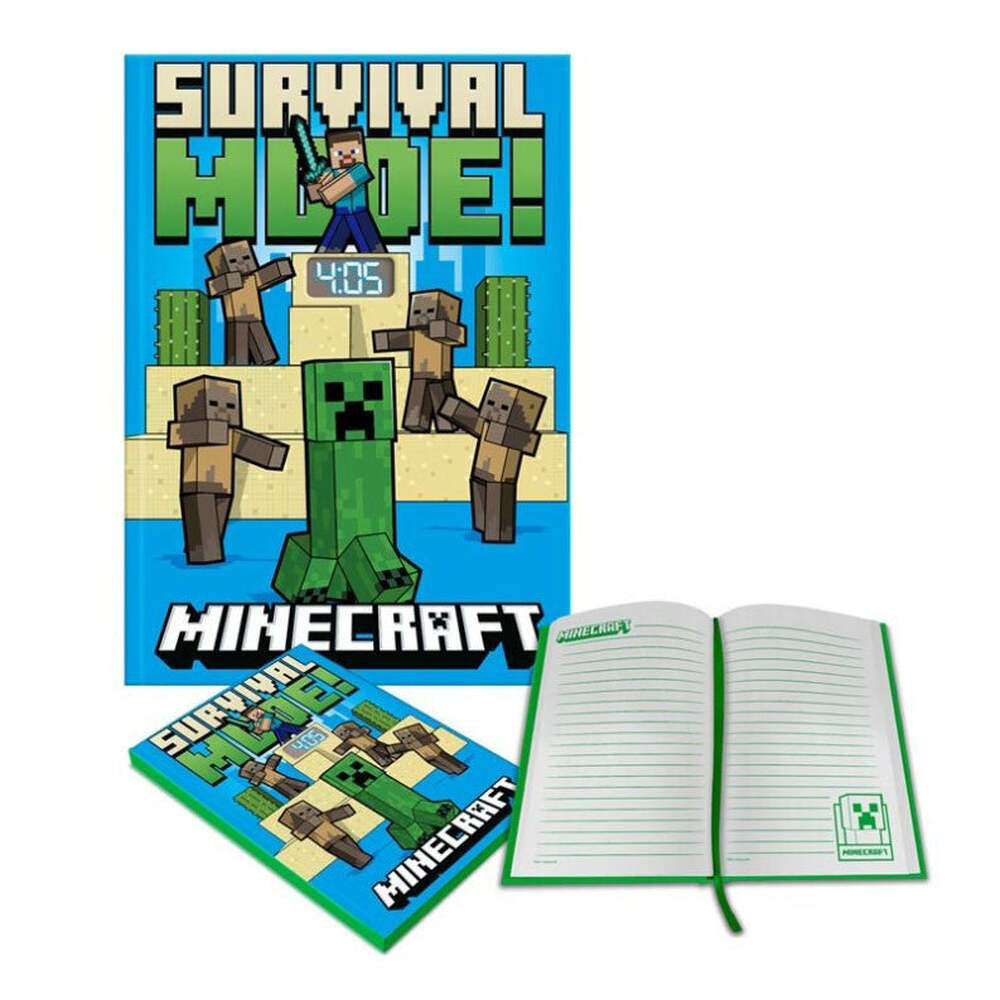 Produktbild: Minecraft Fight A5 Notizbuch mit Uhr