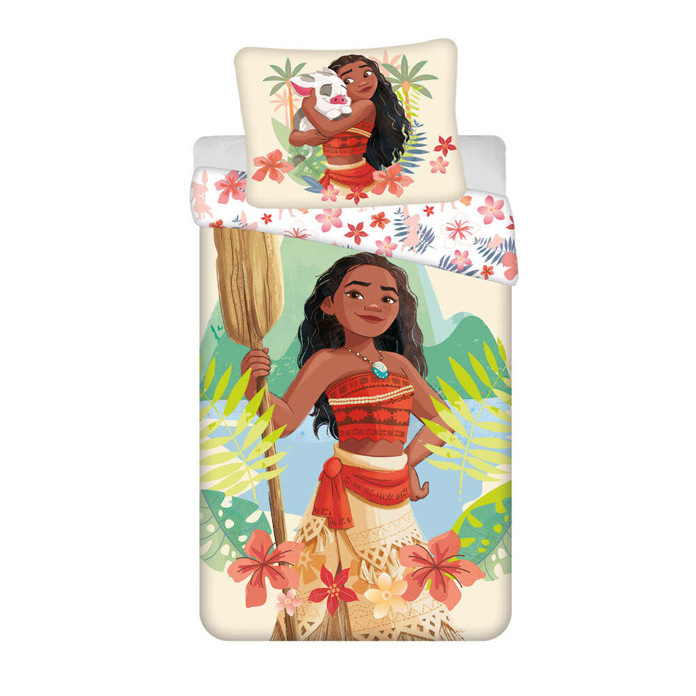 Produktbild: Disney Vaiana Tropicool Bettwäsche 140 × 200 cm und 70 × 90 cm