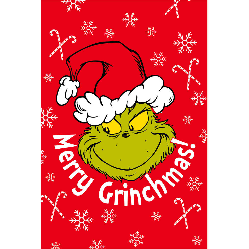 Produktbild: Der Grinch Merry Grinchmas Mikroflanelldecke 100 × 150 cm