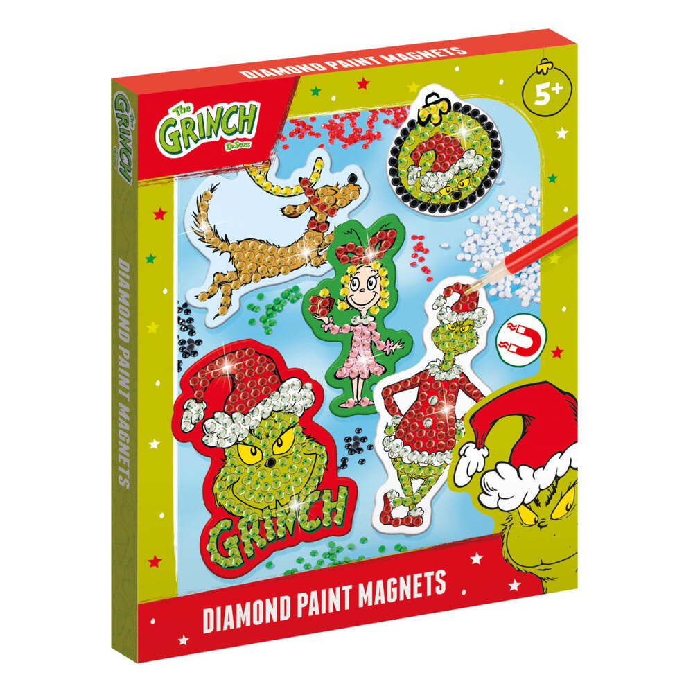 Produktbild: Der Grinch Dr Seuss Diamantmalerei-Magnetset