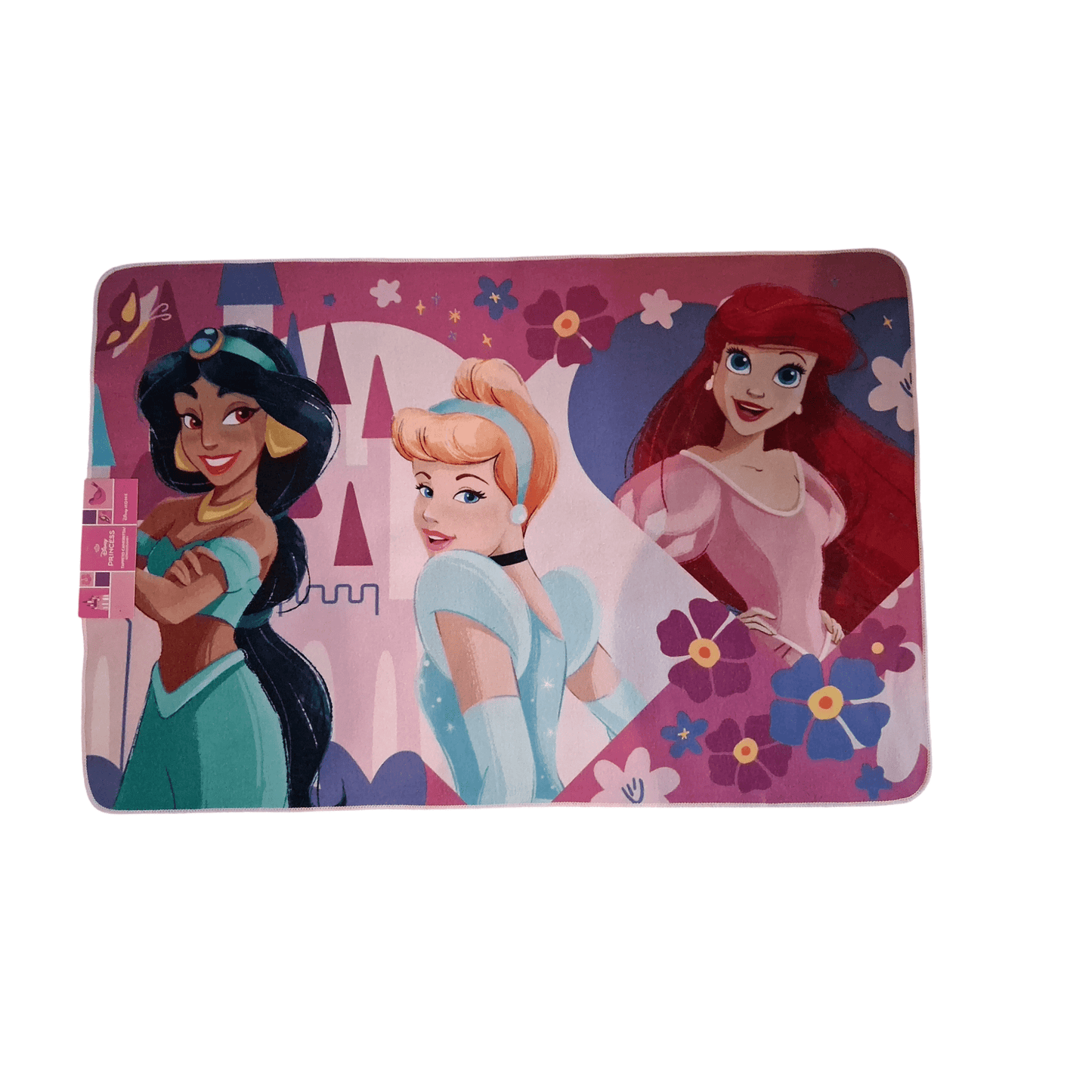 Disney Princess Kinderzimmer Teppich 80x120 cm – Mädchen Kinderteppich mit Prinzessinnen