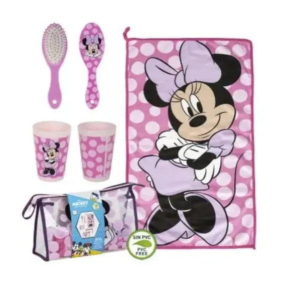 Disney Minnie Mouse Waschtasche Kinder-Set – Ideal für Reise & Kita – Robustes EVA Material