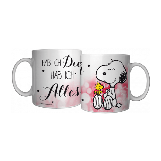 Peanuts Tasse „Hab ich Dich, hab ich Alles“ – Keramik (320 ml)