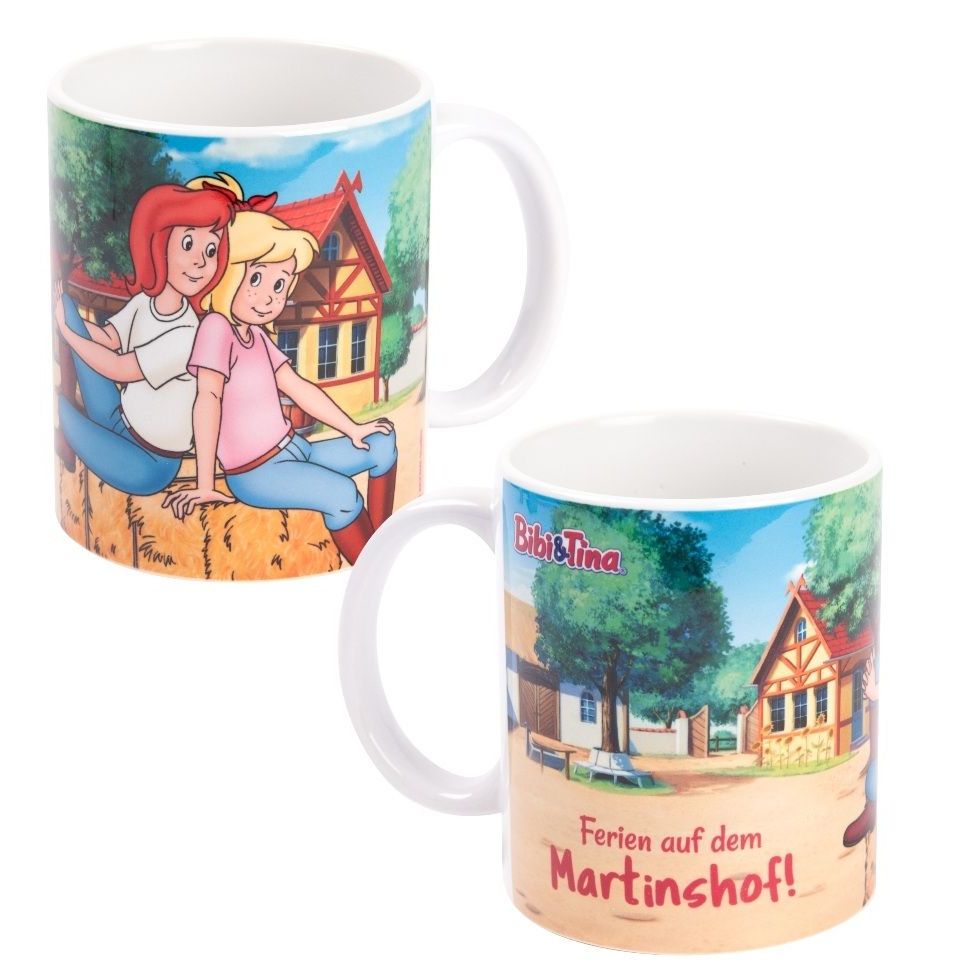 Bibi & Tina „Martinshof“ Kinder Tasse – Keramik 320 ml)