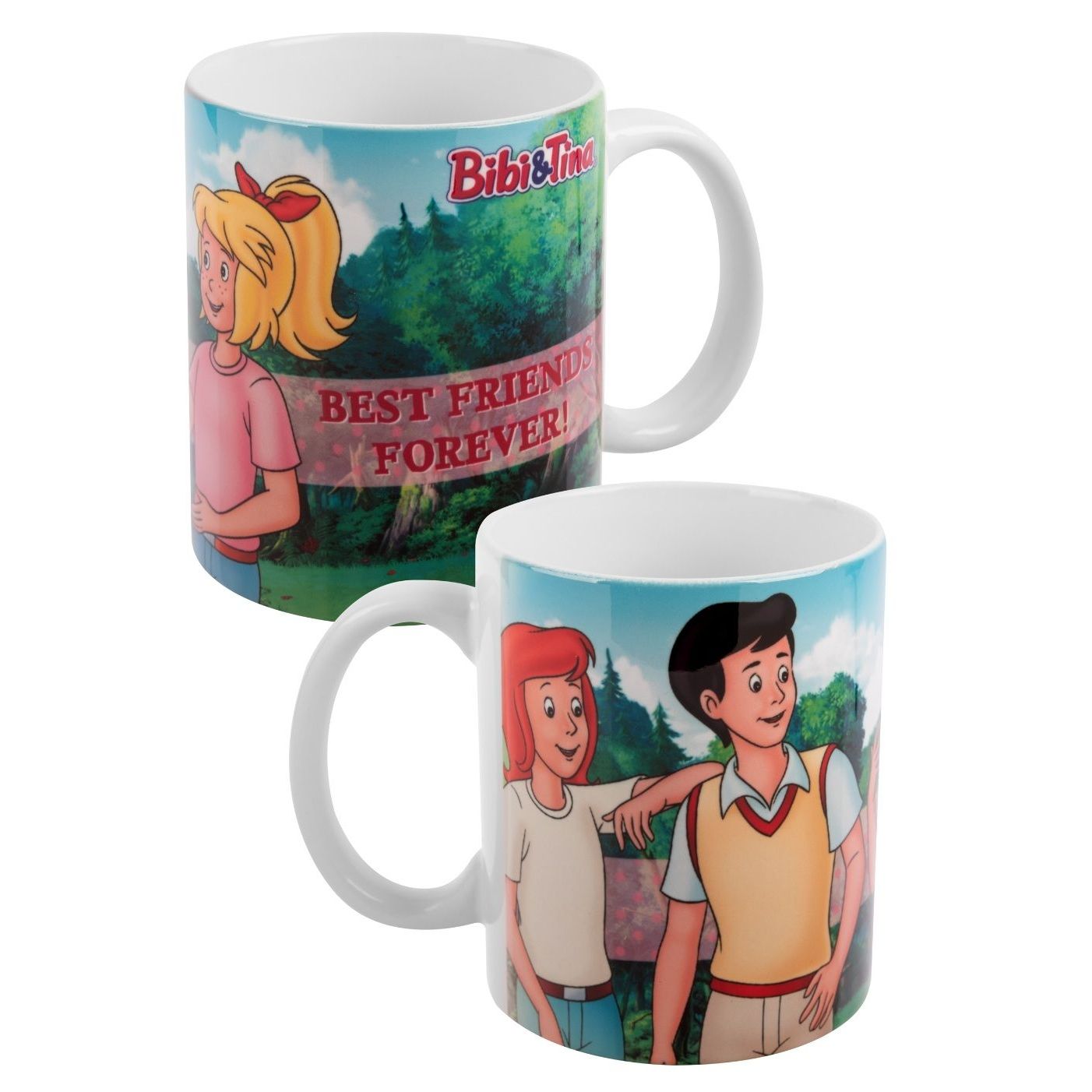 Bibi & Tina „Best Friends“ Kinder Tasse – Keramik (320 ml)