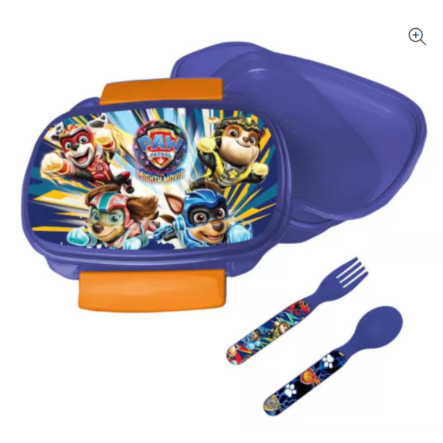 Paw Patrol Power Up Brotdose + Besteckset