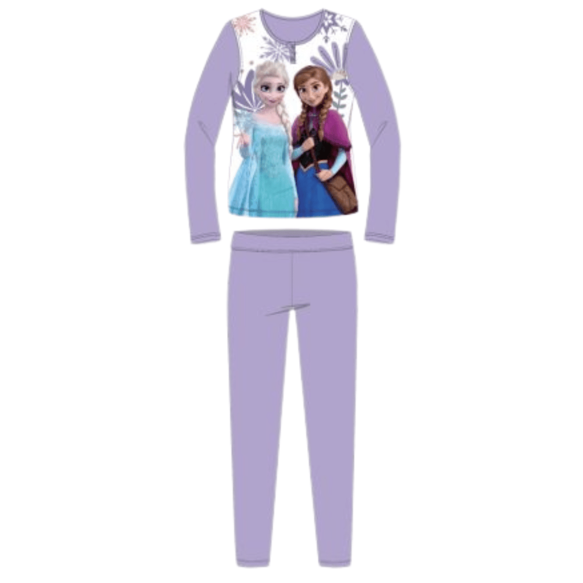 Disney Frozen Pyjama aus Jersey-Baumwolle – Hellviolett
