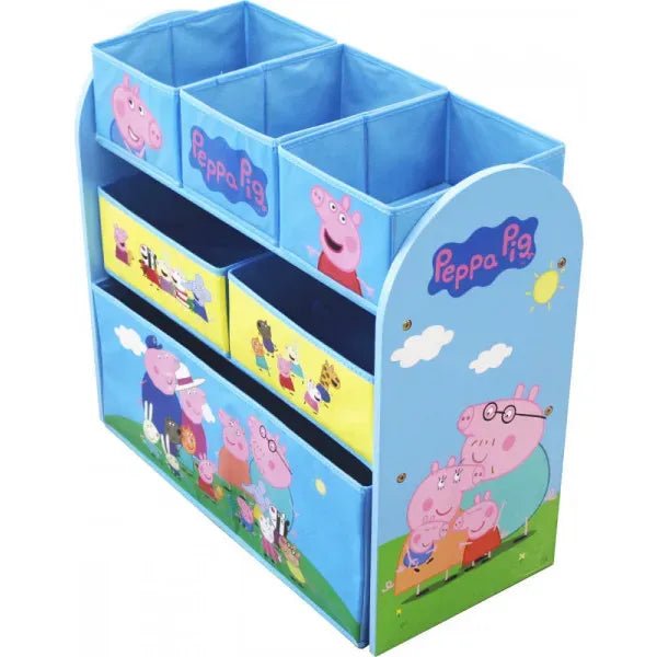 Peppa Wutz Schubladenschrank mit 6 Boxen – Kinder Aufbewahrungsregal für Spielzeug