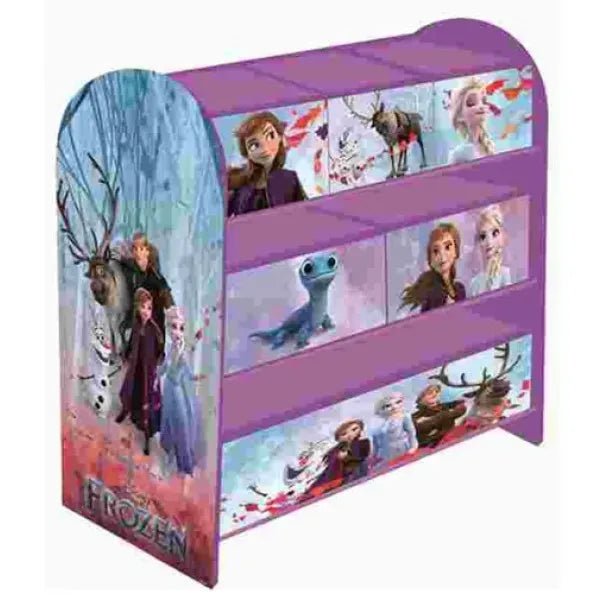 Disney Frozen Schubladenschrank mit 6 Boxen – Kinder Spielzeugregal mit Aufbewahrungsboxen