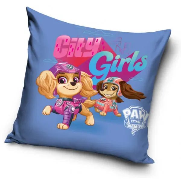 PAW Patrol Kissenbezug „City Girl“ 40×40 cm – Kinder Kissenhülle Skye & Everest