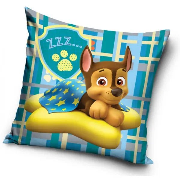 PAW Patrol Kissenbezug „ZZZ“ 40×40 cm – Kinder Kissenhülle Schlafmotiv