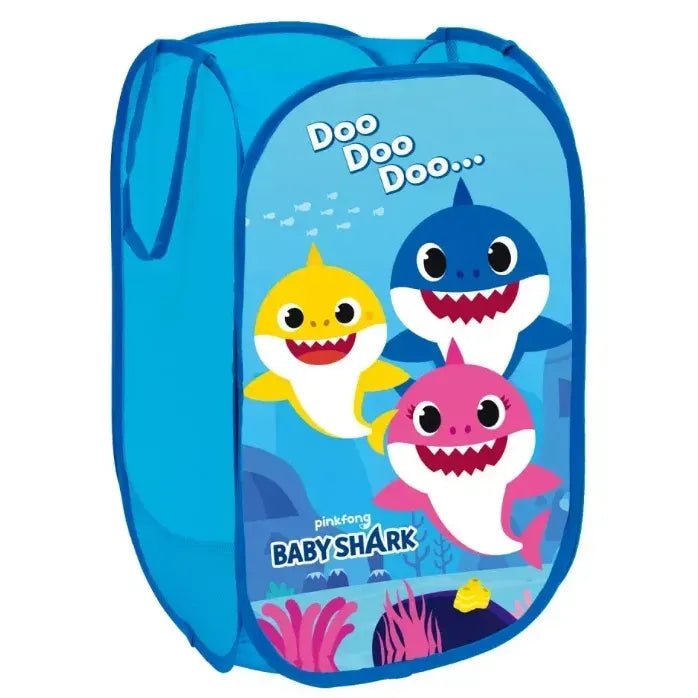Baby Shark Aufbewahrungsnetz faltbar 36×36×58 cm – Kinderzimmer Organizer