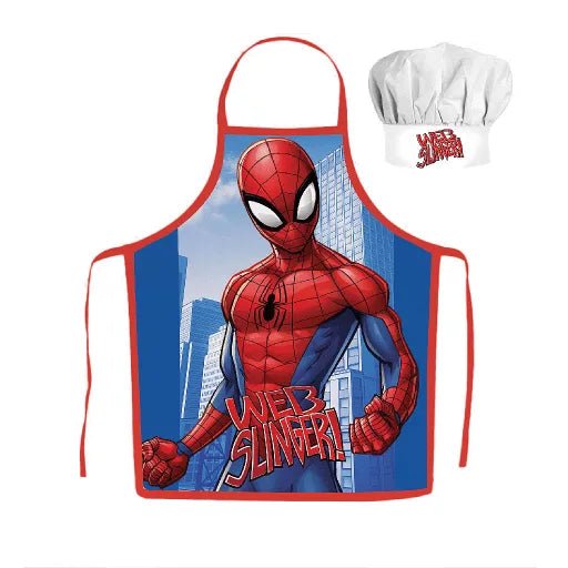 Spiderman Kinder-Kochschürze & Kochmütze