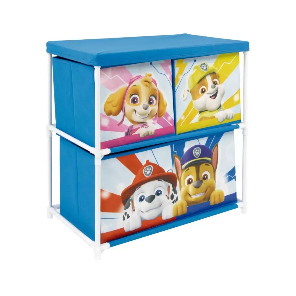 Paw Patrol Aufbewahrungsschrank mit 3 Boxen – Kinder Regal für Spielzeug & Ordnung