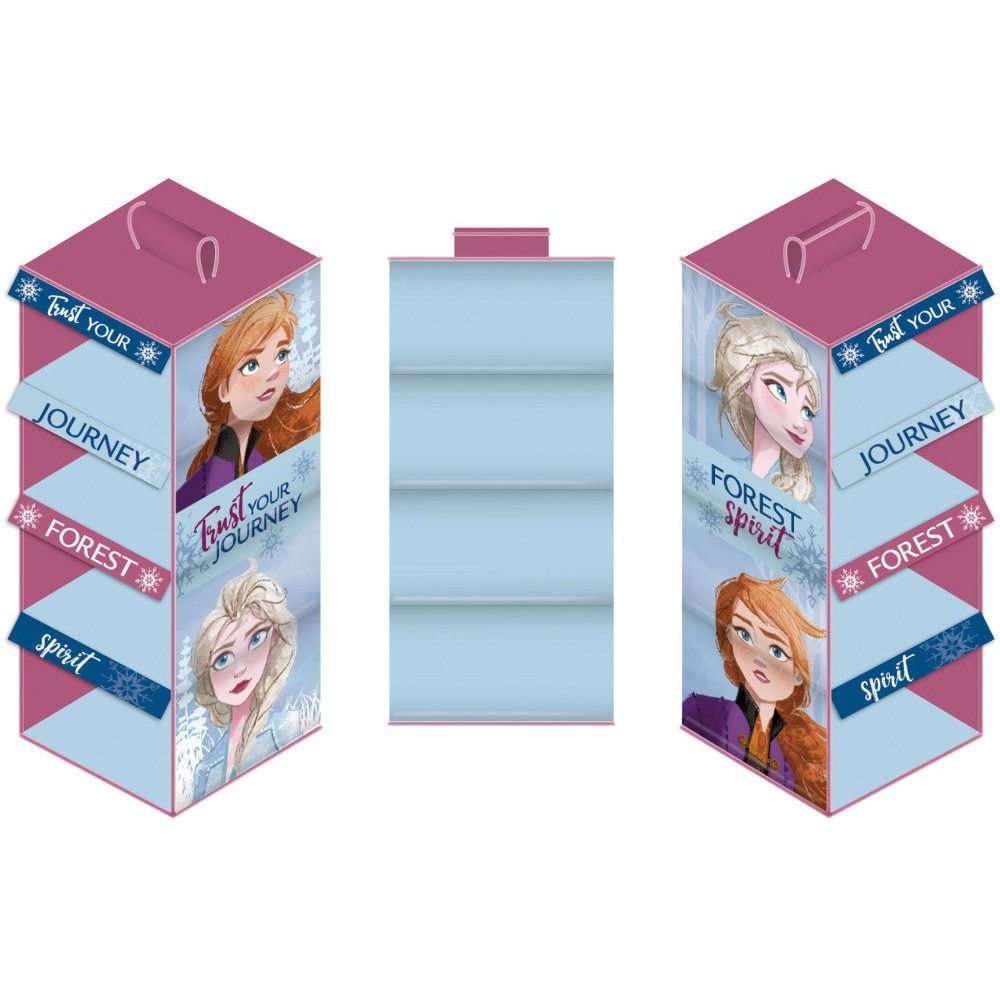 Disney Eiskönigin hängender Schrankorganizer 4-teilig Organizer für Kinder – 29 × 28 × 71 cm