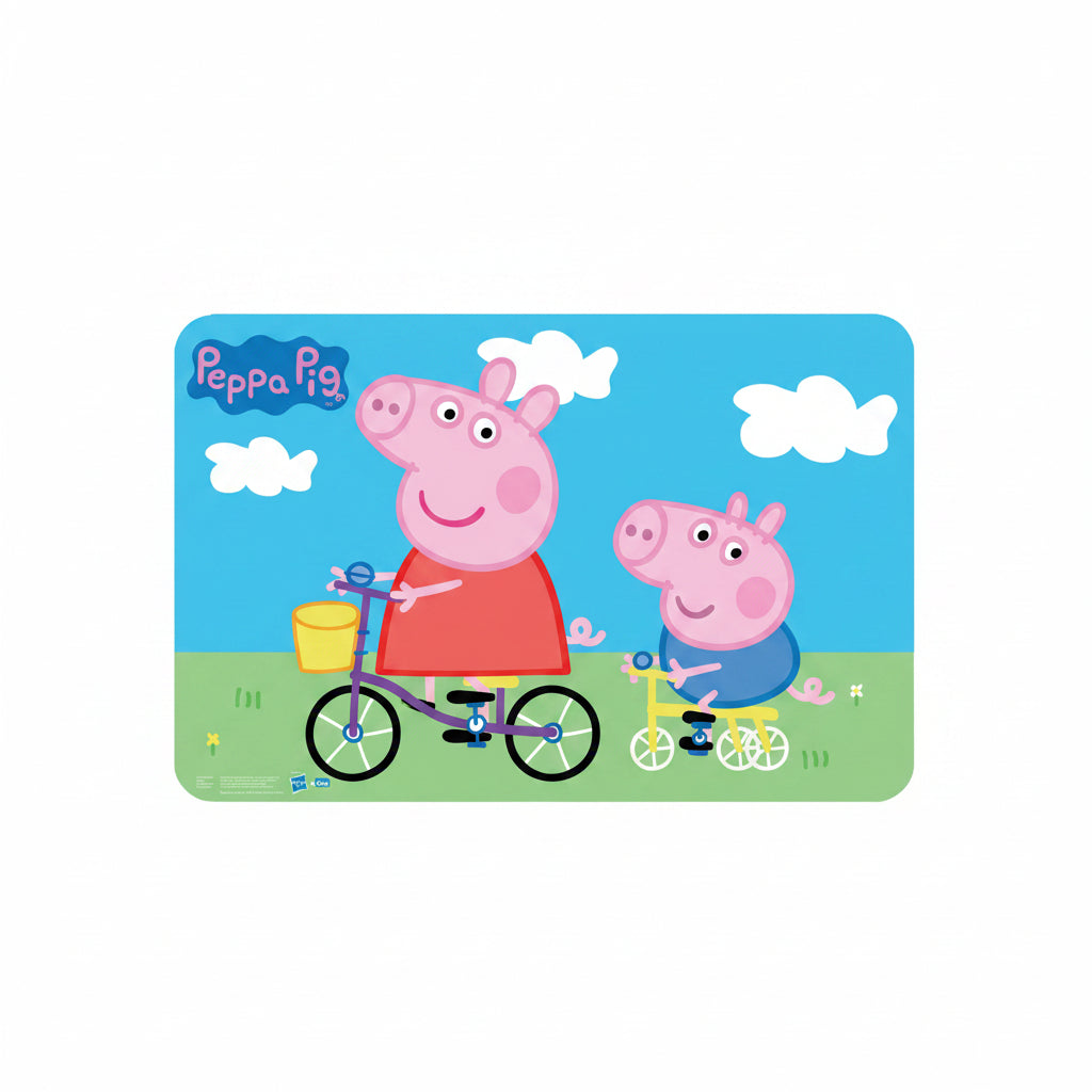 Peppa Wutz Tischunterlage für Kinder – 43 × 28 cm, Kunststoff