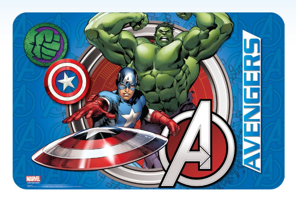 Avengers Tischunterlage für Kinder – 43 × 28 cm, Kunststoff