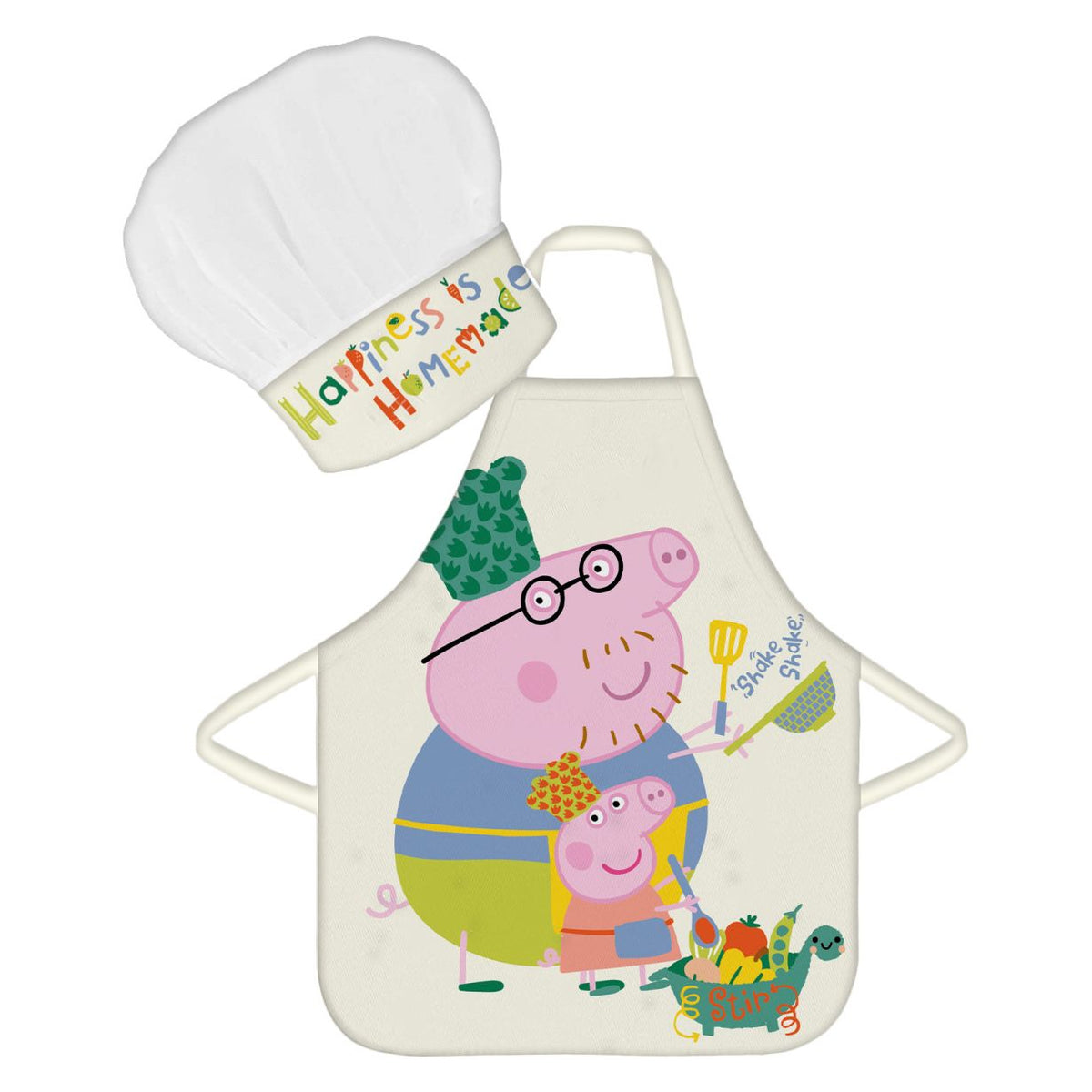 Peppa Wutz Shake Kinder Schürze 2-teiliges Set