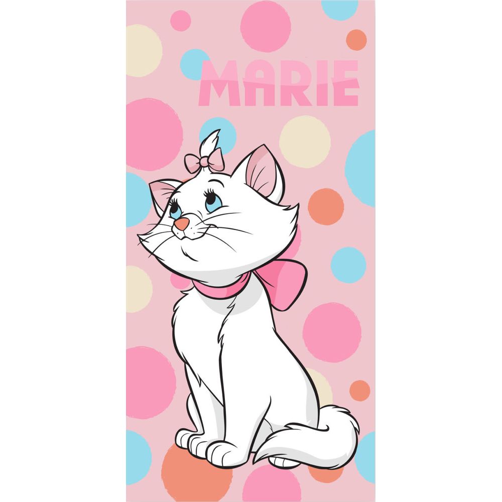 Disney Marie Bubble Cat Bath Towel Kids' Cotton Towel – 70 × 140 cm