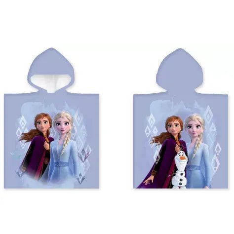 Disney Eiskönigin Strandponcho Kinder – Schnelltrocknender Frozen Badeponcho 50x100 cm