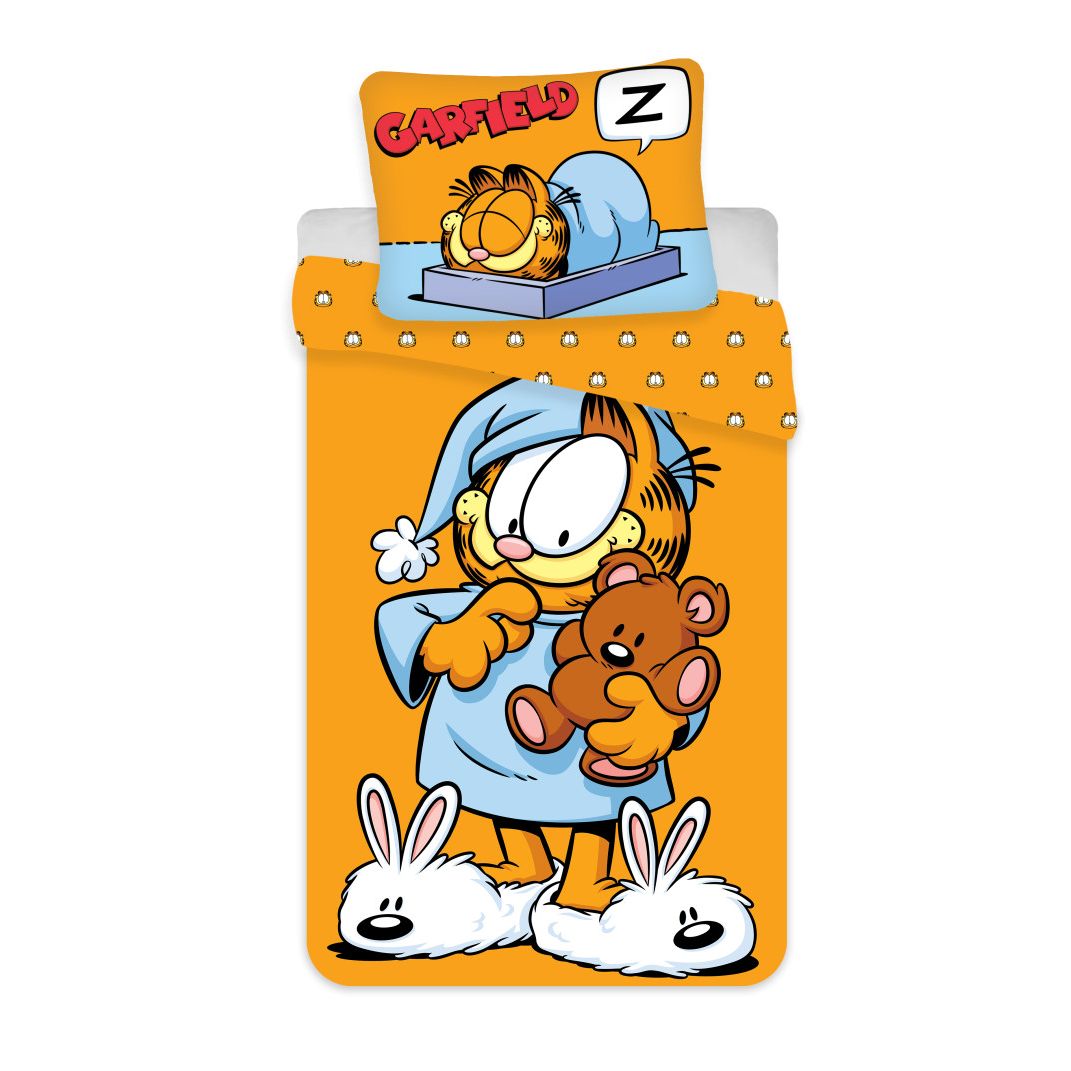 Parure de lit Garfield L'Heure du coucher – 100 × 135 cm + 40 × 60 cm, Coton