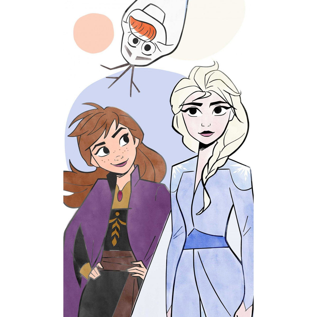 Disney Eiskönigin Family Gesichtstuch für Kinder aus Baumwolle – 30 × 50 cm