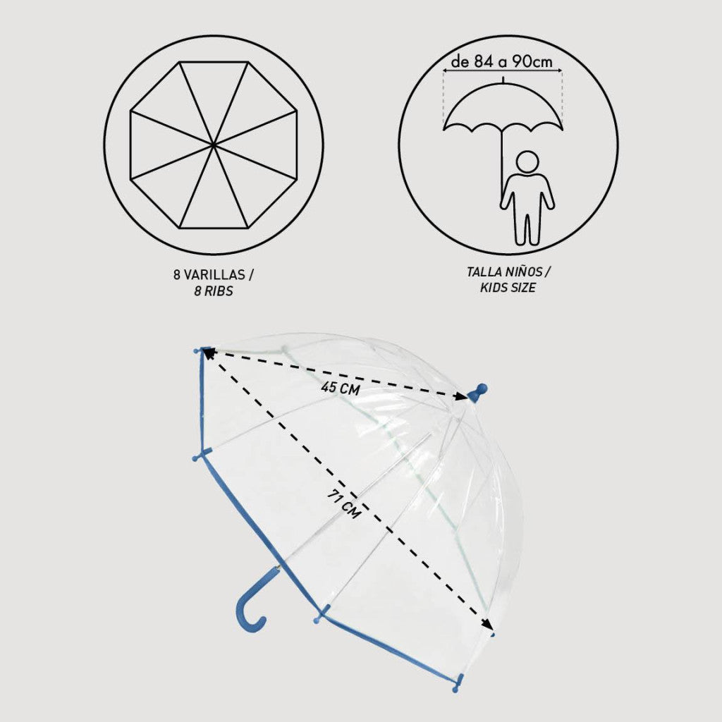 Disney Minnie Paint Transparent Kids' Umbrella – 71 cm