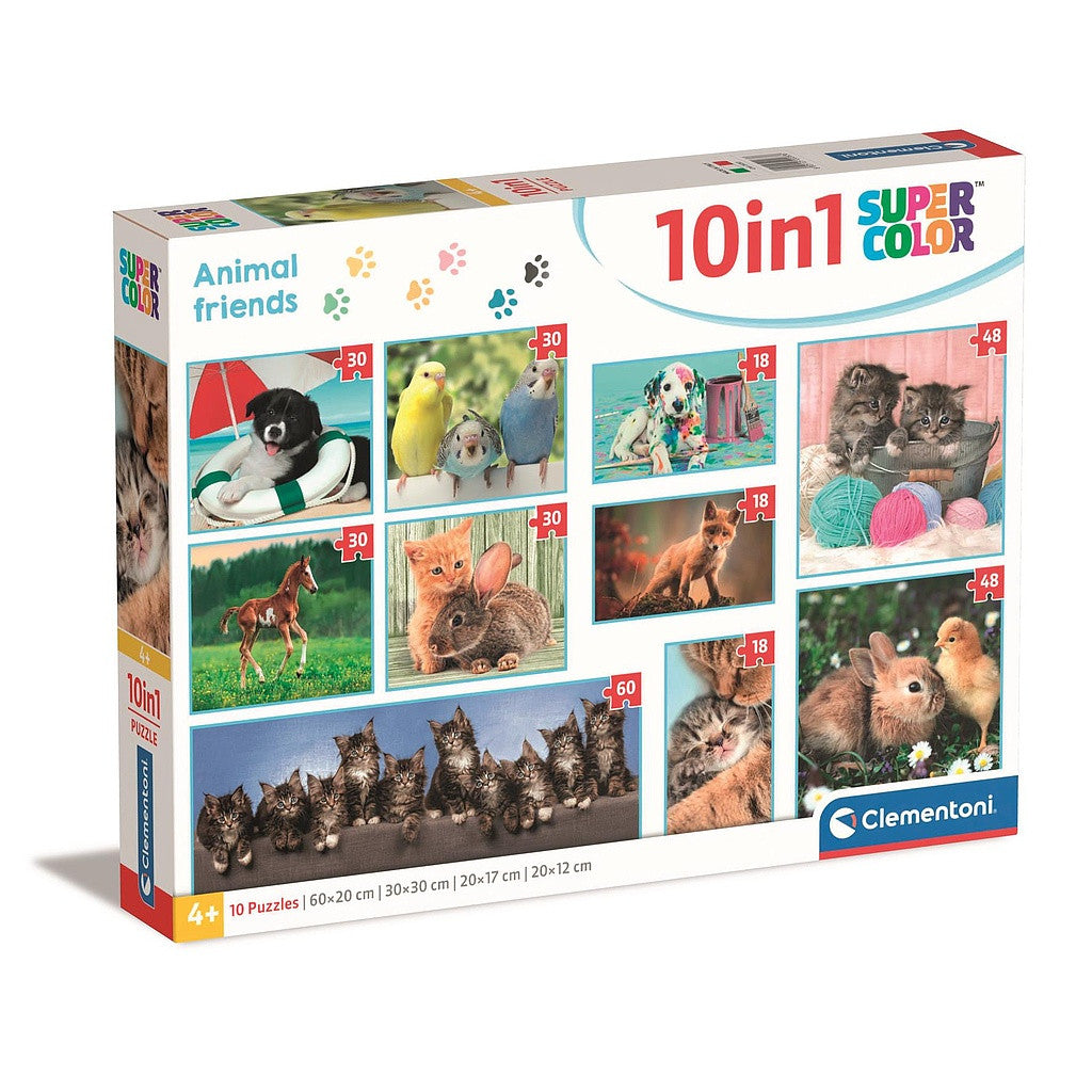 Tiere Friends 10-in-1 Puzzle Clementoni