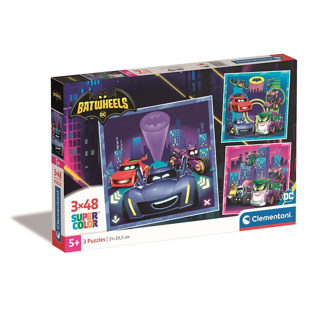 Batman Batwheels Puzzle – 3×48 Teile Clementoni