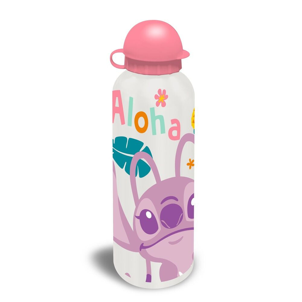 Disney Lilo und Stitch Aluminium-Trinkflasche mit Trinkverschluss für Kinder – 500 ml