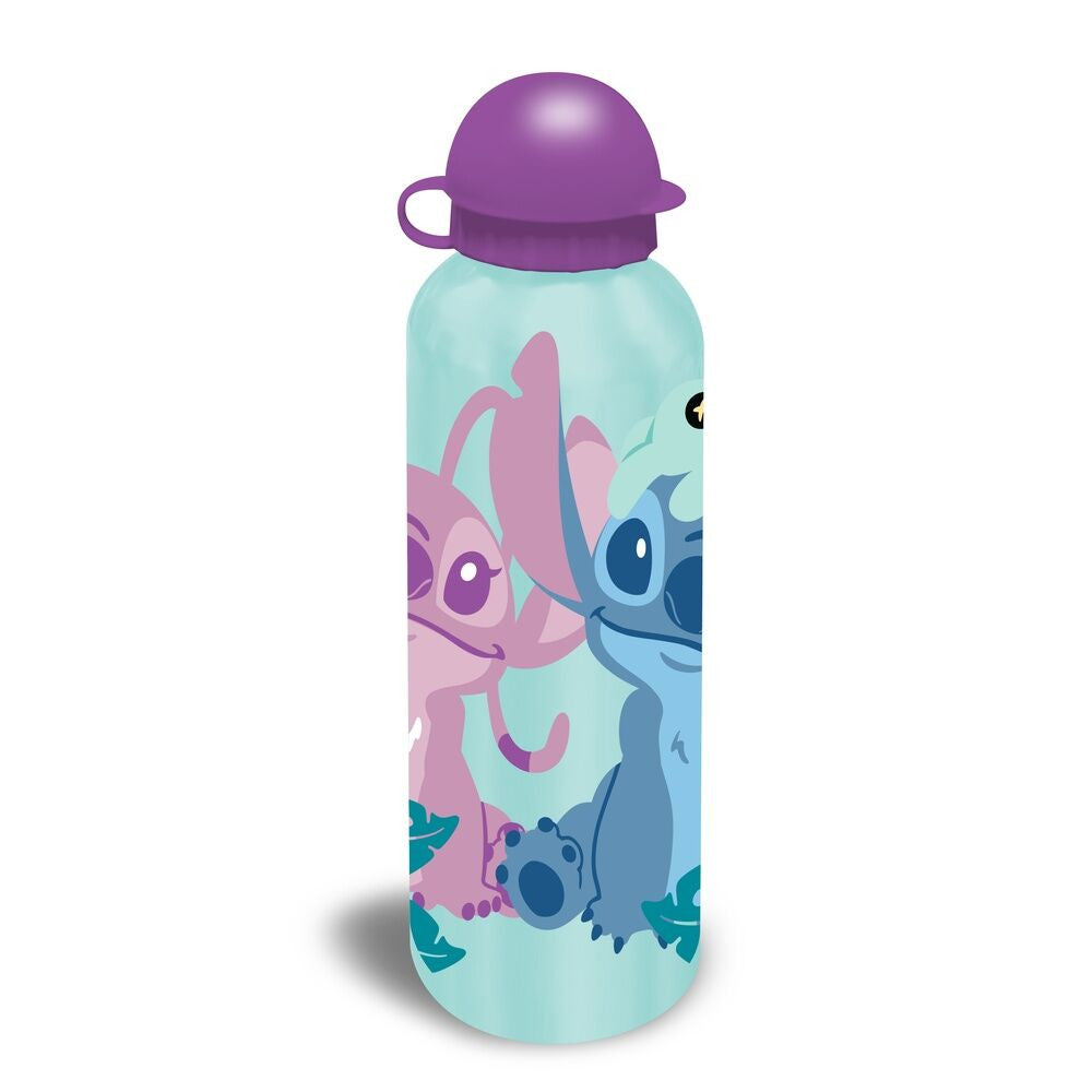 Disney Lilo und Stitch Aluminium-Trinkflasche mit Trinkverschluss für Kinder – 500 ml
