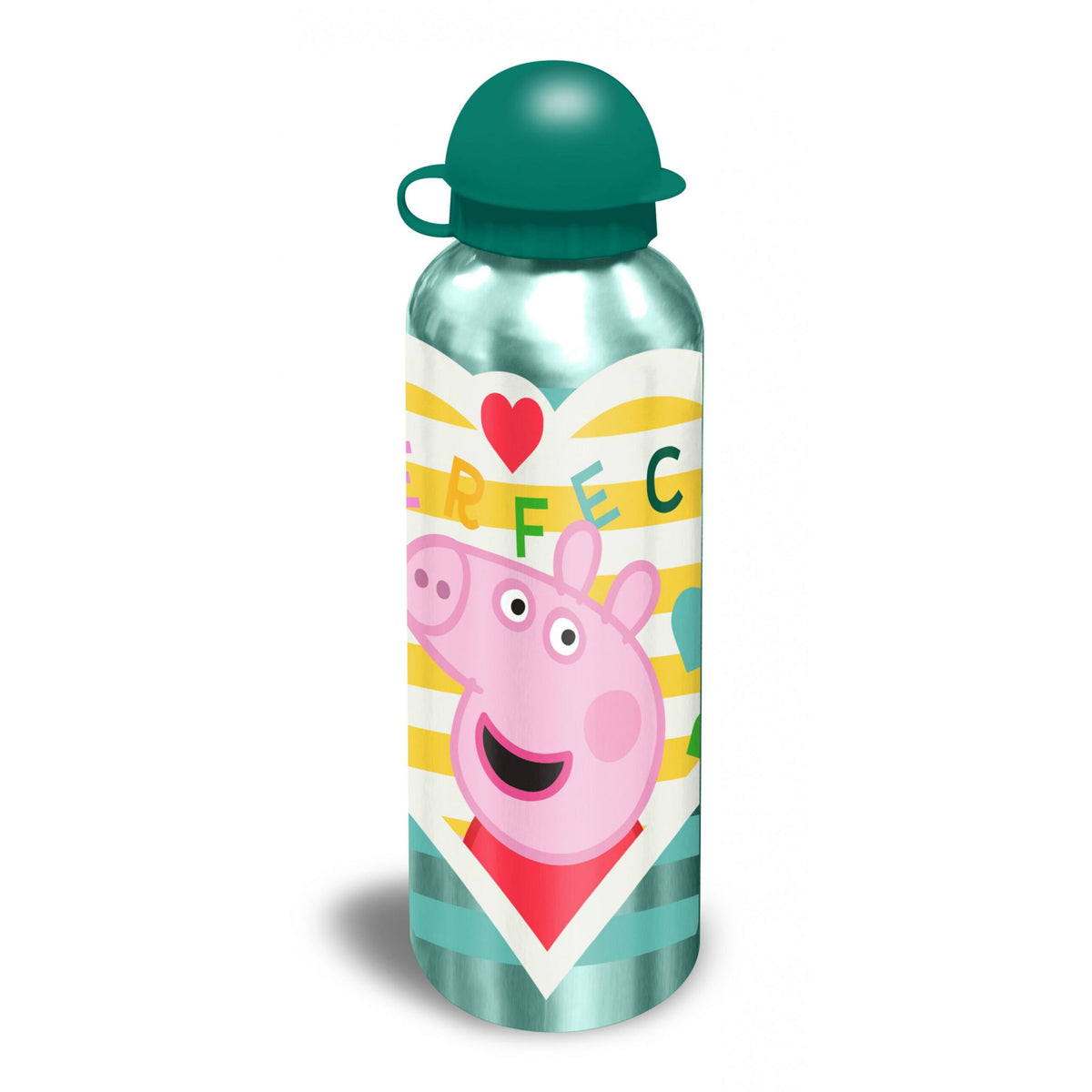 Gourde en aluminium Peppa Pig avec bouchon sport pour enfants – 500 ml