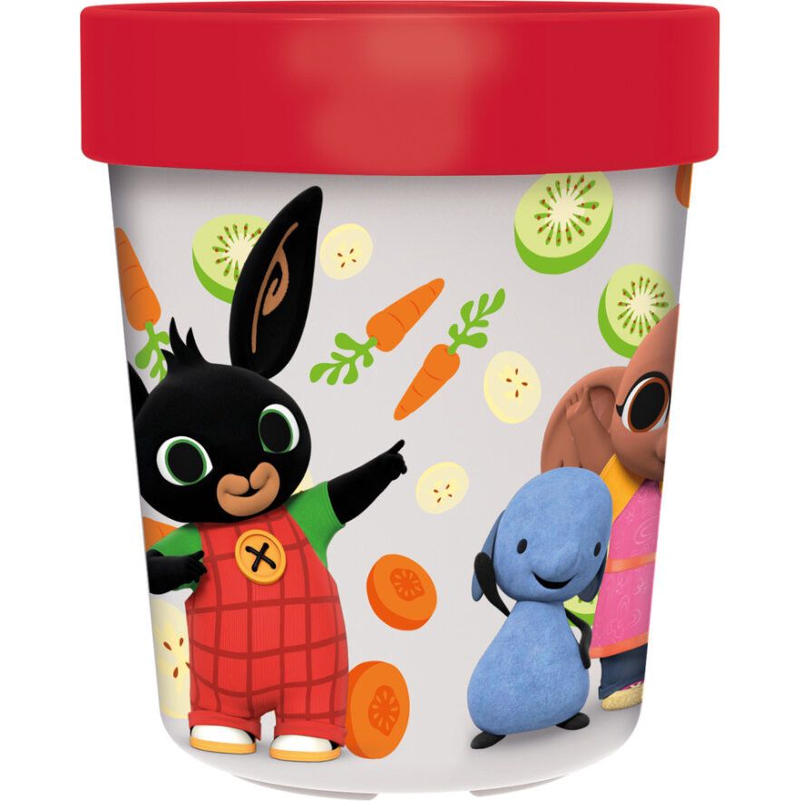 Bing Happy Carrots Plastic Cup for Kids – 260 ml, BPA-free