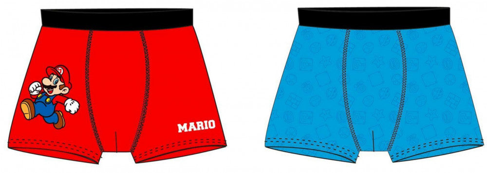Super Mario Kinder Boxershorts 2 Stück/Packung 5-12 Jahre