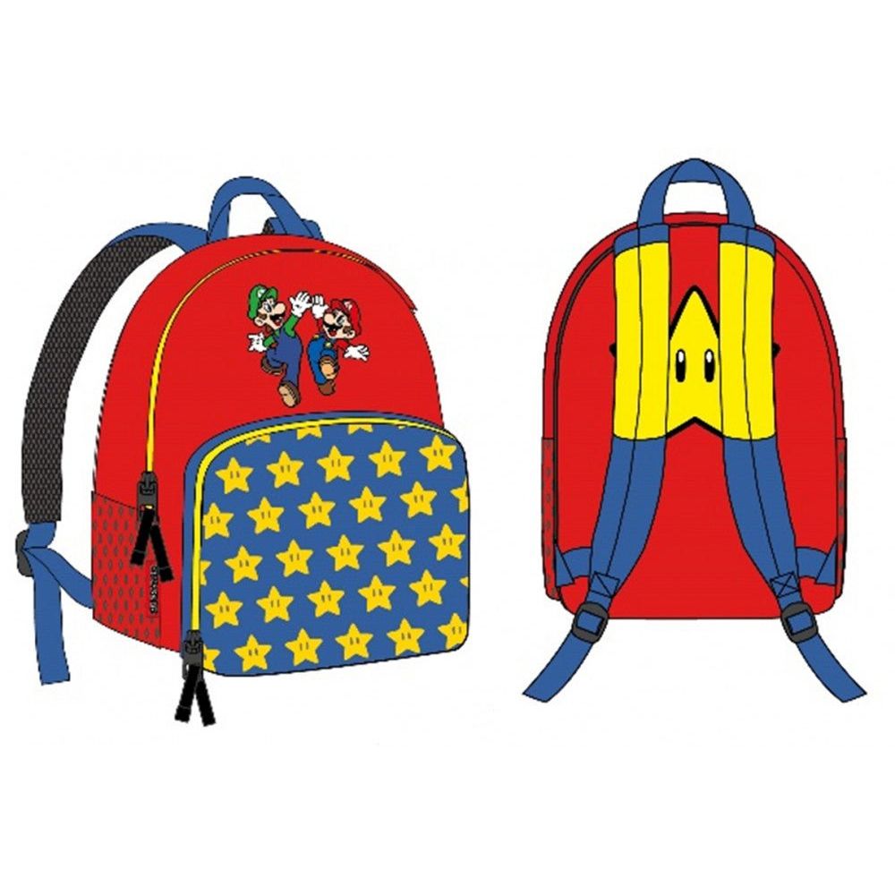 Super Mario Kindergartenrucksack für Kinder – 28 x 23 x 10 cm