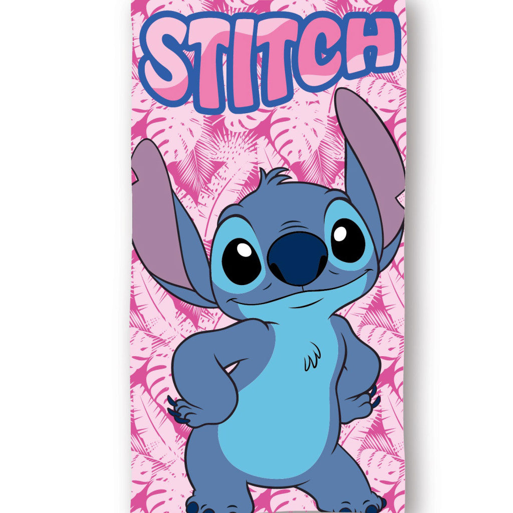 Disney Lilo and Stitch Pink Paradise Polyester Kids' Beach Towel - 70 x 140 cm