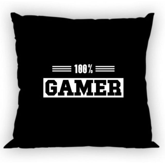 Gamer Schwarzer Kissenbezug 40x40 cm