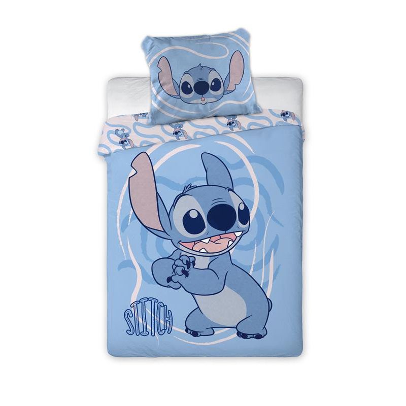 Disney Lilo und Stitch Whirlwind für Kindergarten Babybettwäsche-Set – 100 × 135 cm + 40 × 60 cm, Baumwolle