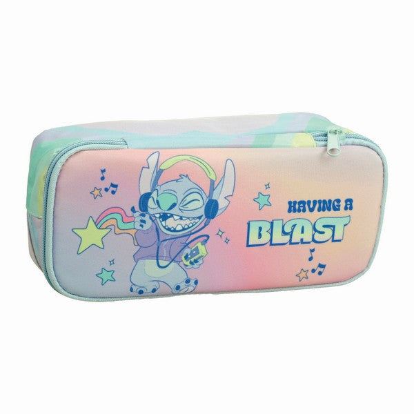 Disney Lilo et Stitch Trousse à 2 compartiments pour enfants – 26 x 6 x 10 cm