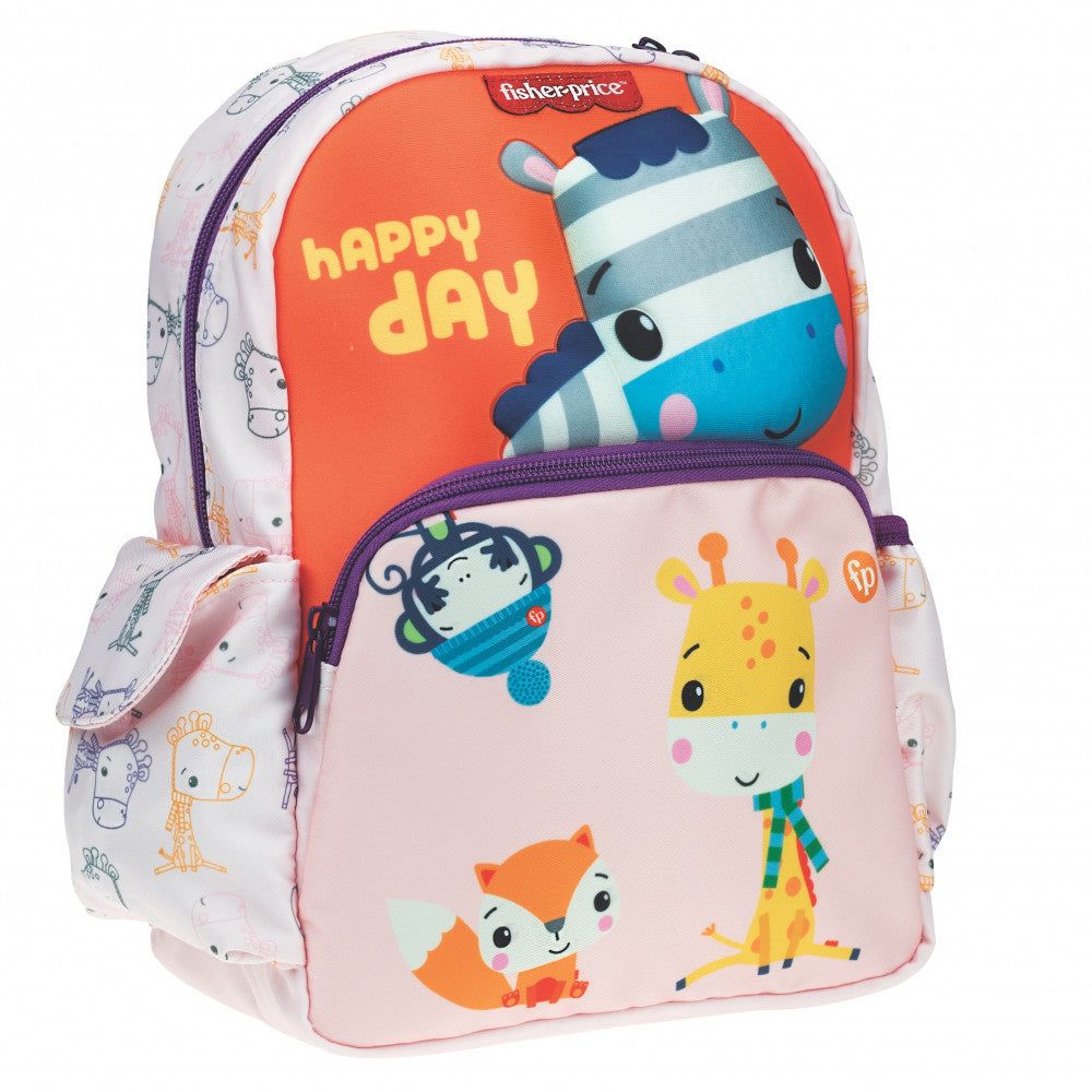Sac à dos maternelle Fisher-Price Animals pour enfants – 30 x 20 x 10 cm