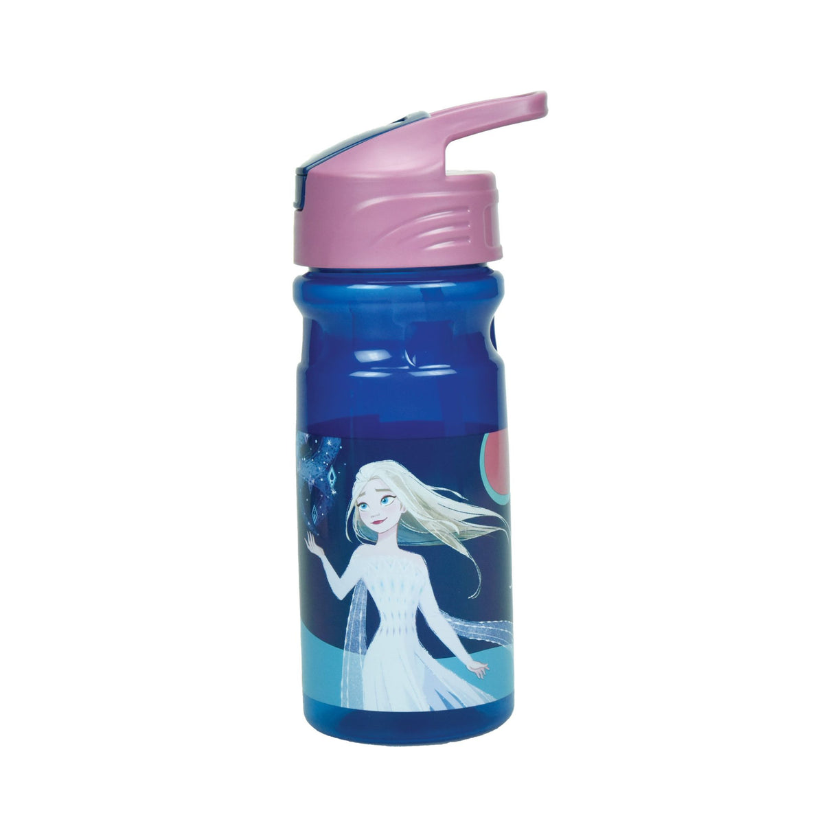Disney Eiskönigin Together Kunststoff-Trinkflasche mit Strohhalm für Kinder – 500 ml, BPA-frei