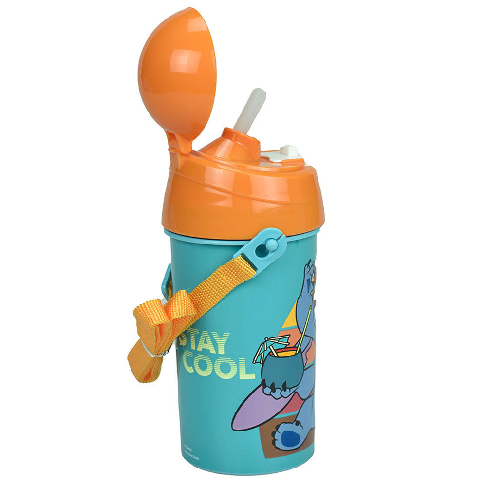 Disney Lilo and Stitch Cool Sport Plastic Water Bottle with Straw for Kids – 500 ml