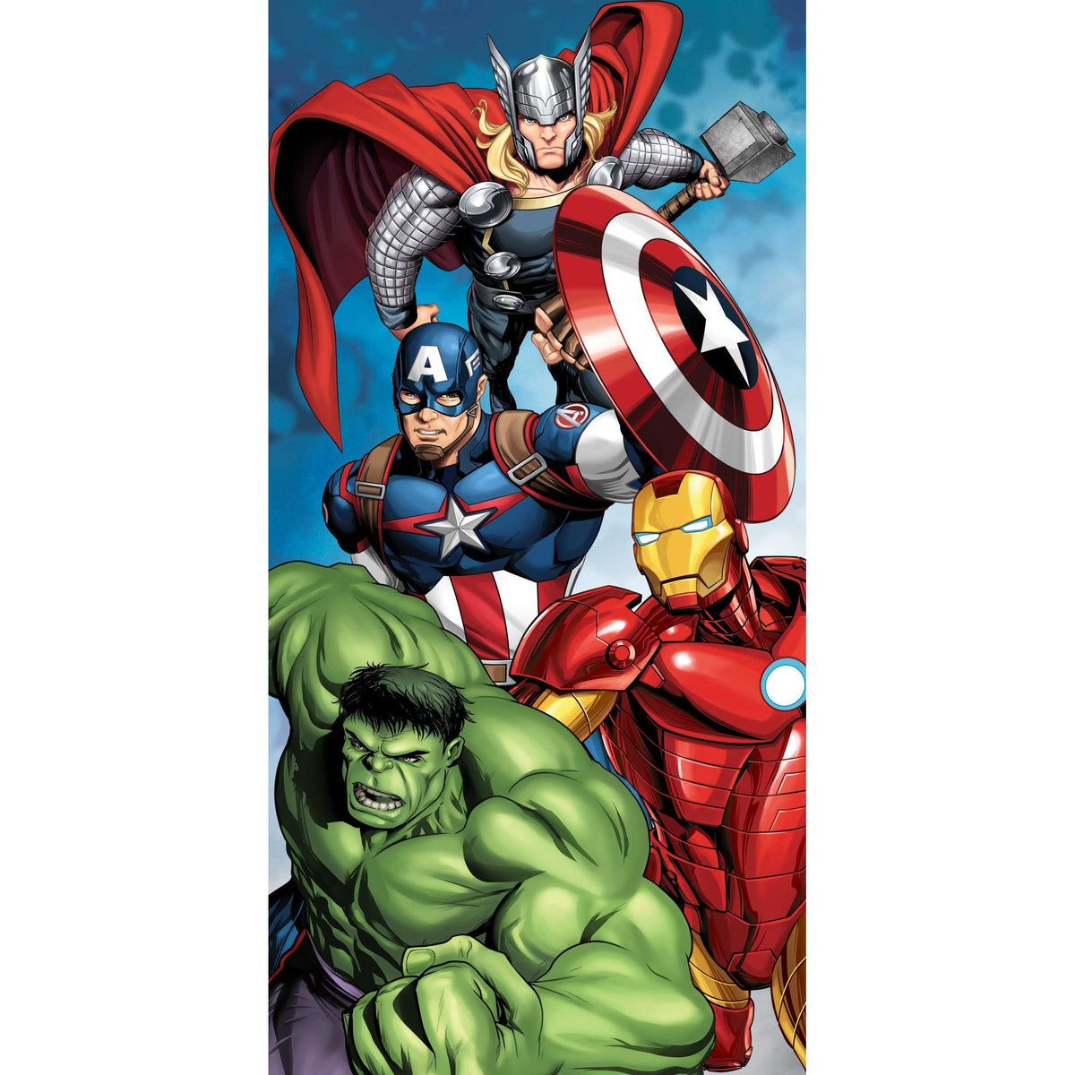 Avengers Power Badetuch für Kinder aus Baumwolle – 70 × 140 cm