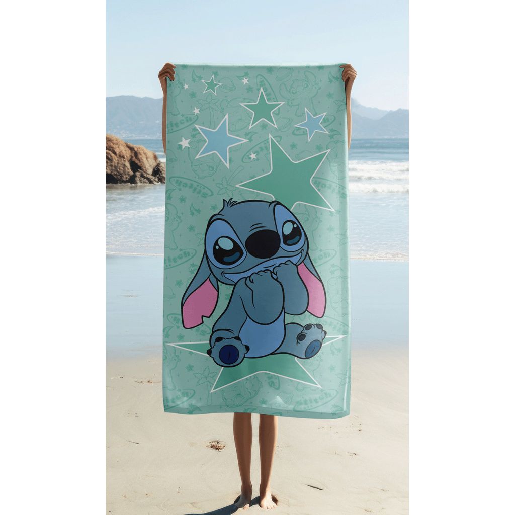 Disney Lilo and Stitch Starstitch Kids' Cotton Beach Towel – 70 x 140 cm