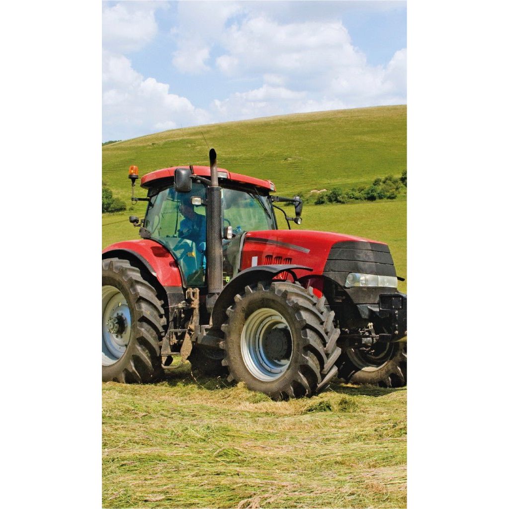 Traktor Red , Gesichtshandtuch Handtuch für Kinder aus Baumwolle – 30 × 50 cm