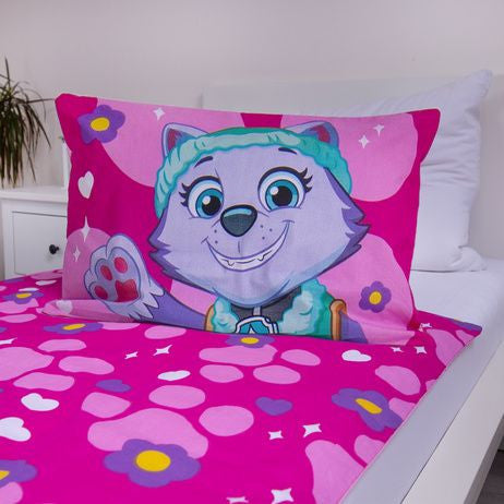 Paw Patrol Pawsome Toddler Duvet Cover Set - 100 x 135 cm + 40 x 60 cm, Cotton