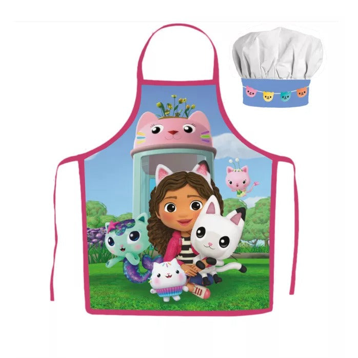 Gabby's Dollhouse Dreamland Kinder-Kochschürze & Kochmütze – 2-teilig
