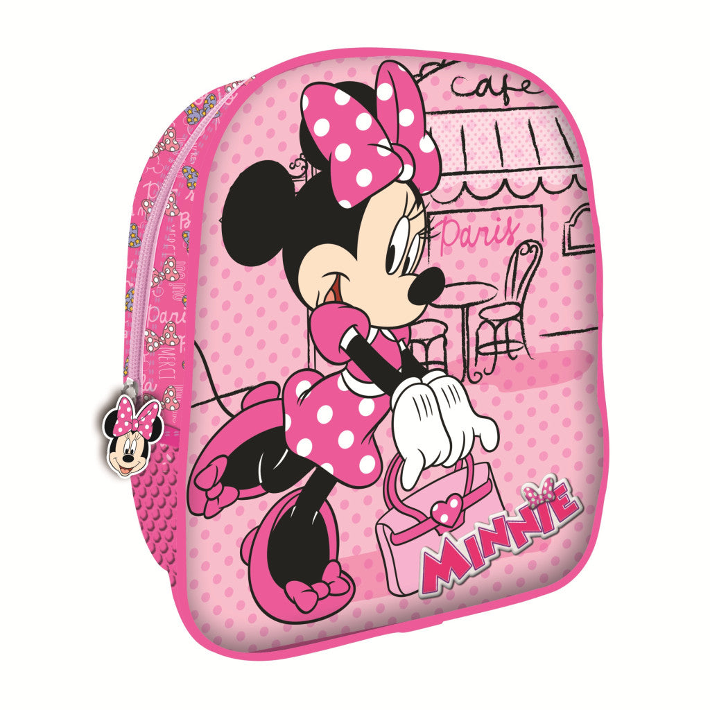 Sac à dos Maternelle Disney Minnie Paris pour enfants – 26 x 22 x 9,5 cm