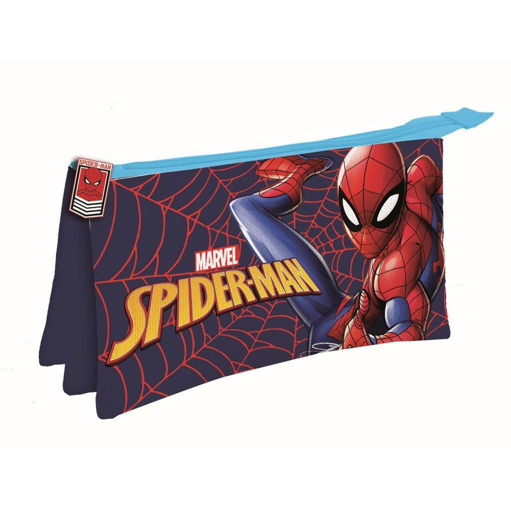 Spiderman Great Power 3-fach Federmäppchen für Kinder – 22 x 14 cm